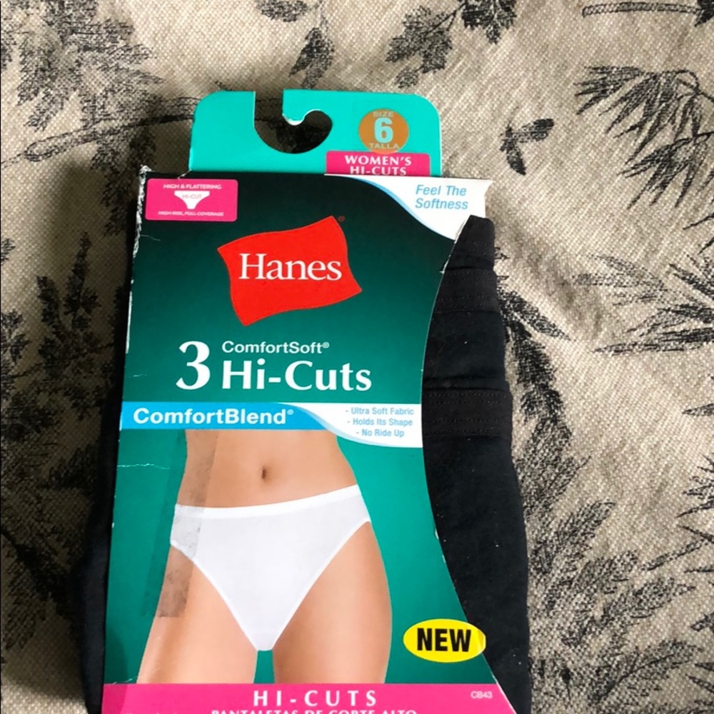 Hanes hi cut underwear NWT tagless comfort blend